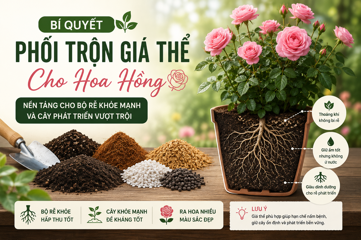 The Secret to Mixing Potting Medium for Roses: A Foundation for Healthy Roots and Superior Growth